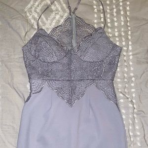 Purple lace dress
